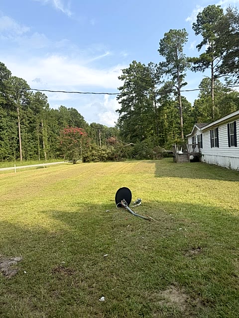 Property after full yard mowing